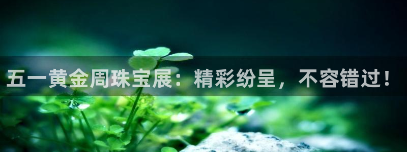 新宝5娱乐家：五一黄金周珠宝展：精彩纷呈，不容错过！