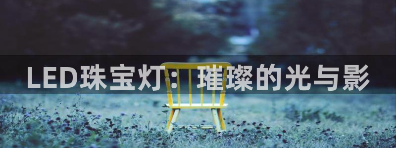 新宝5培训：LED珠宝灯：璀璨的光与影