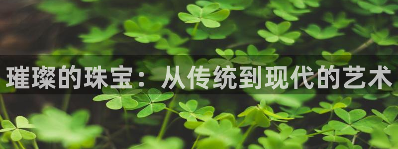 新宝5测：璀璨的珠宝：从传统到现代的艺术