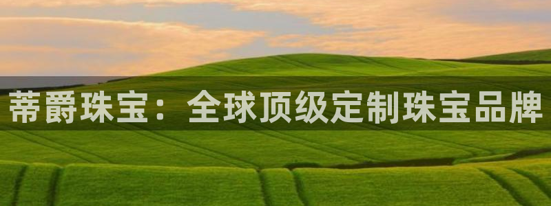 新宝5平台登录：蒂爵珠宝：全球顶级定制珠宝品牌
