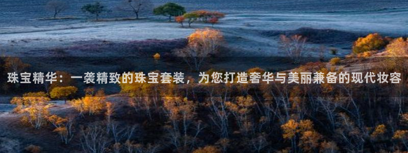 新宝5客户端登录：珠宝精华：一袭精致的珠宝套装，为您打造奢华与美丽兼备的现代妆容