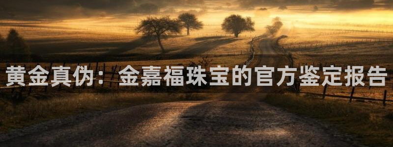 新宝5娱乐登录：黄金真伪：金嘉福珠宝的官方鉴定报告
