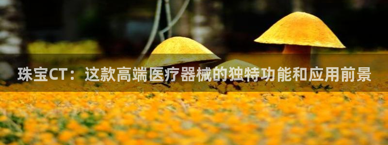 新宝5测速：珠宝CT：这款高端医疗器械的独特功能和应用前景