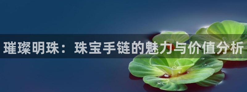 新宝5测速平台登录：璀璨明珠：珠宝手链的魅力与价值分析