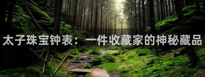 新宝5侹刔：太子珠宝钟表：一件收藏家的神秘藏品