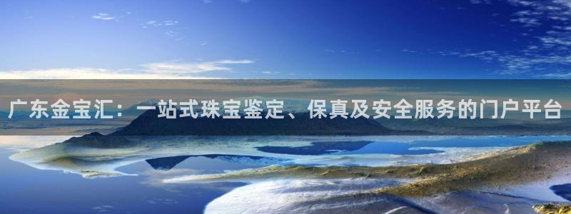 新宝5app：广东金宝汇：一站式珠宝鉴定、保真及安全服务的门户平台