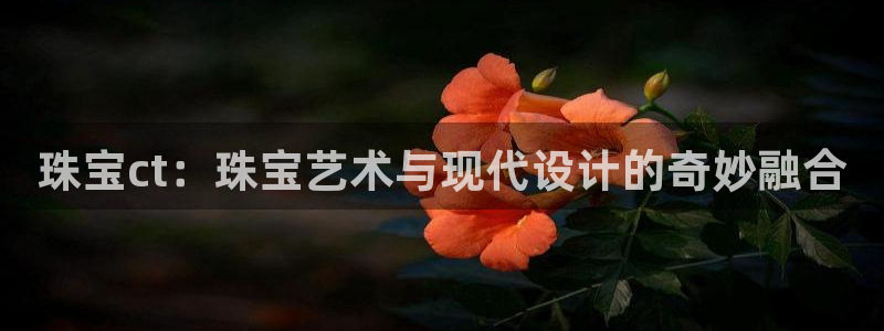 新宝5下载官方：珠宝ct：珠宝艺术与现代设计的奇妙融合