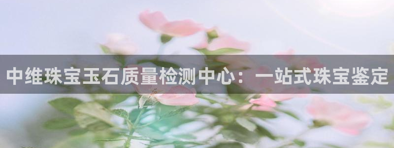 新宝5官方网站：中维珠宝玉石质量检测中心：一站式珠宝鉴定
