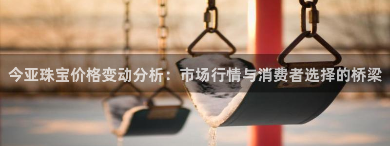 新宝5网址：今亚珠宝价格变动分析：市场行情与消费者选择的桥梁